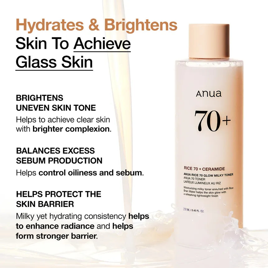 Anua - Rice 70 Glow Milky Toner Mini