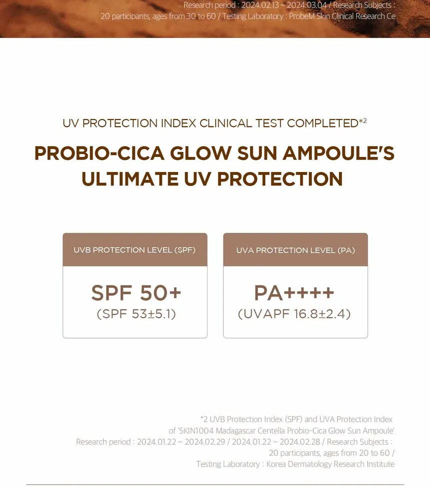 SKIN 1004 - Madagascar Centella Probio-Cica Glow Sun Ampoule