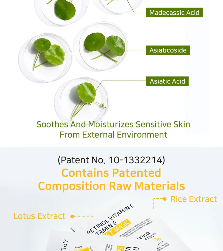 APLB - Retinol Vitamin C Vitamin E Sheet Mask