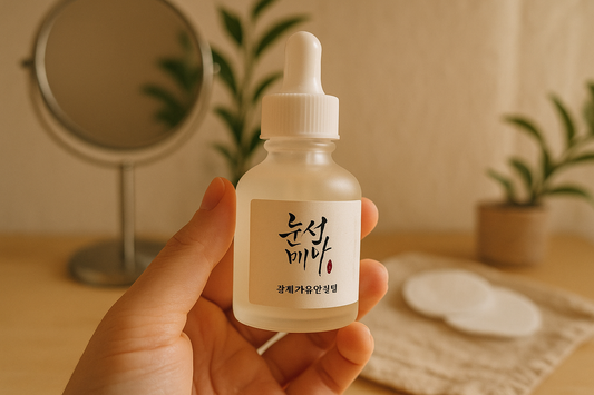 UGC style ad image featuring the skincare serum