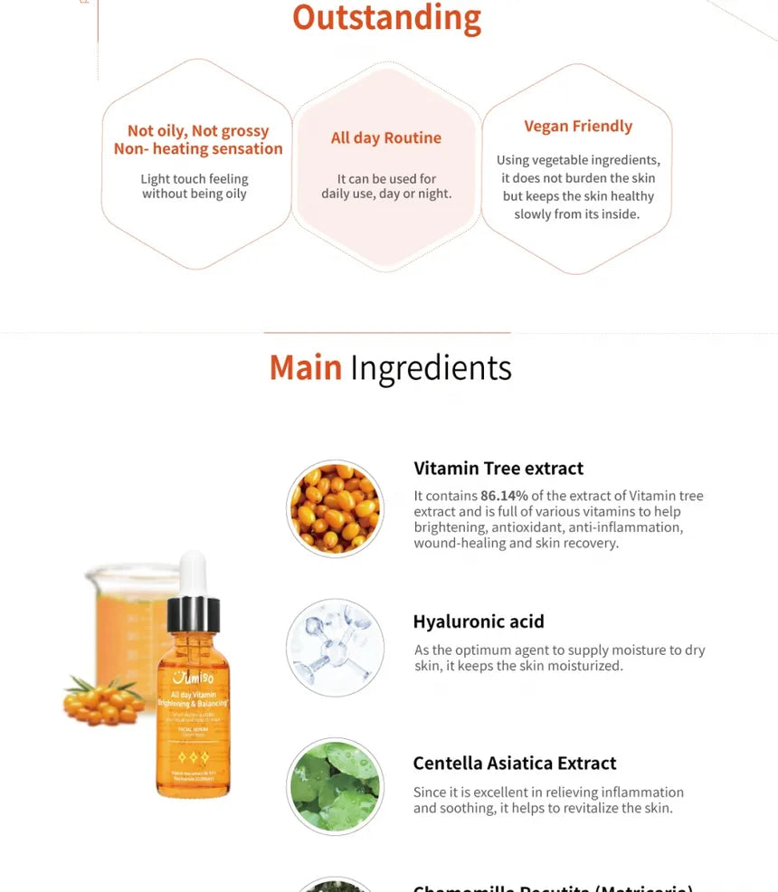JUMISO - All Day Vitamin Brightening & Balancing Facial Serum
