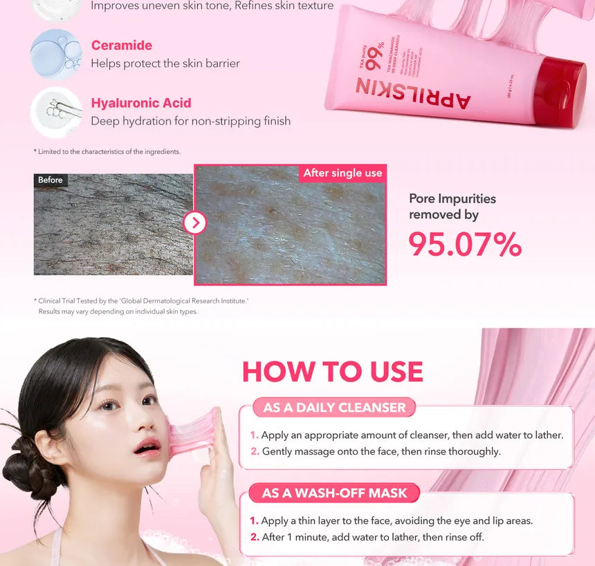 APRILSKIN - TXA Niacinamide 99 Deep Cleanser