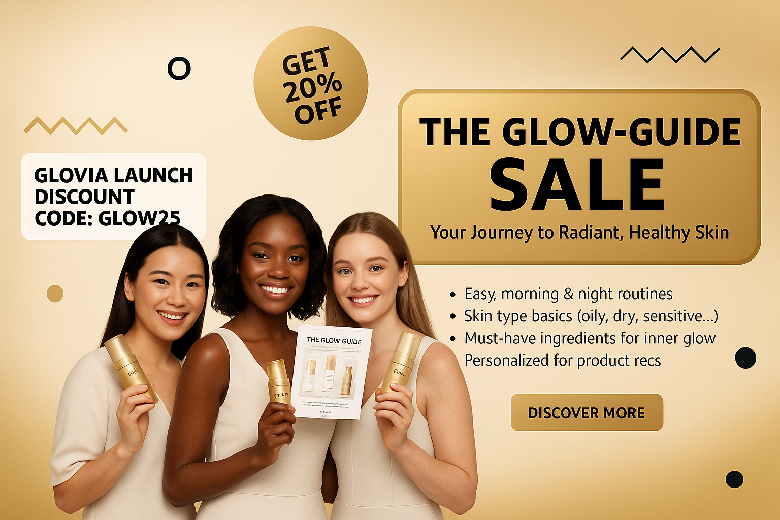 Ultra HD GloVia Skincare Glow Guide Banner